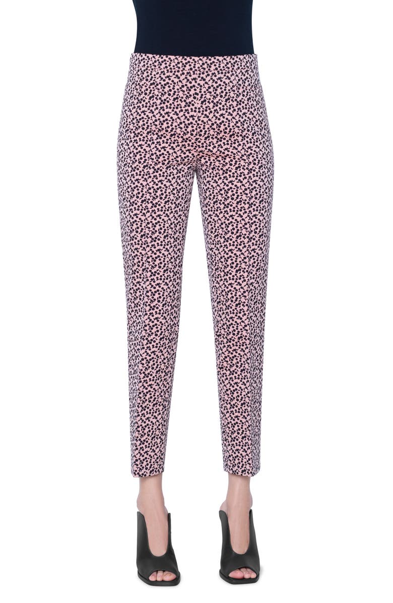 Akris punto Franca Mini Luna Dot Jacquard Ankle Pants, Main, color, 