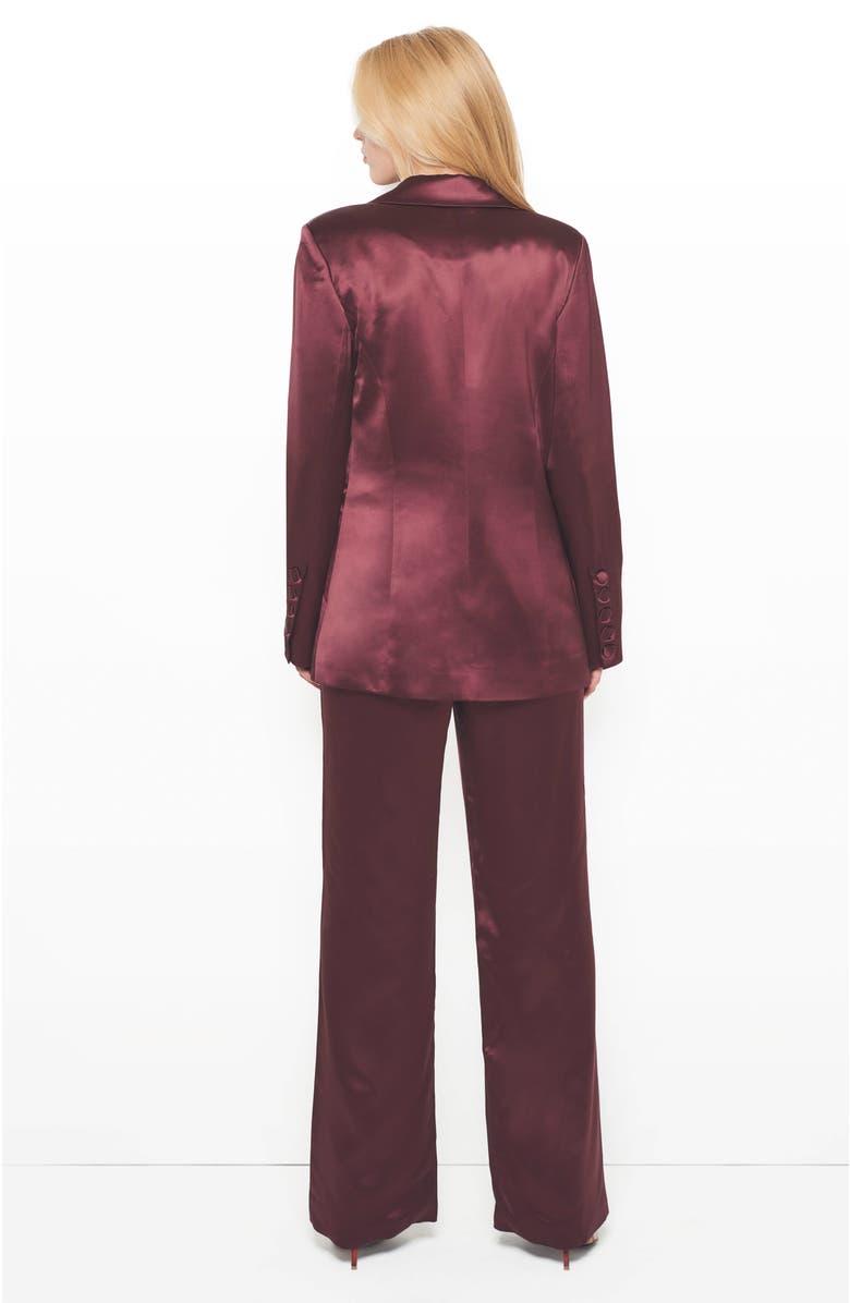 AS by DF Collins Satin Boyfriend Blazer, Alternate, color, Decadent Wine