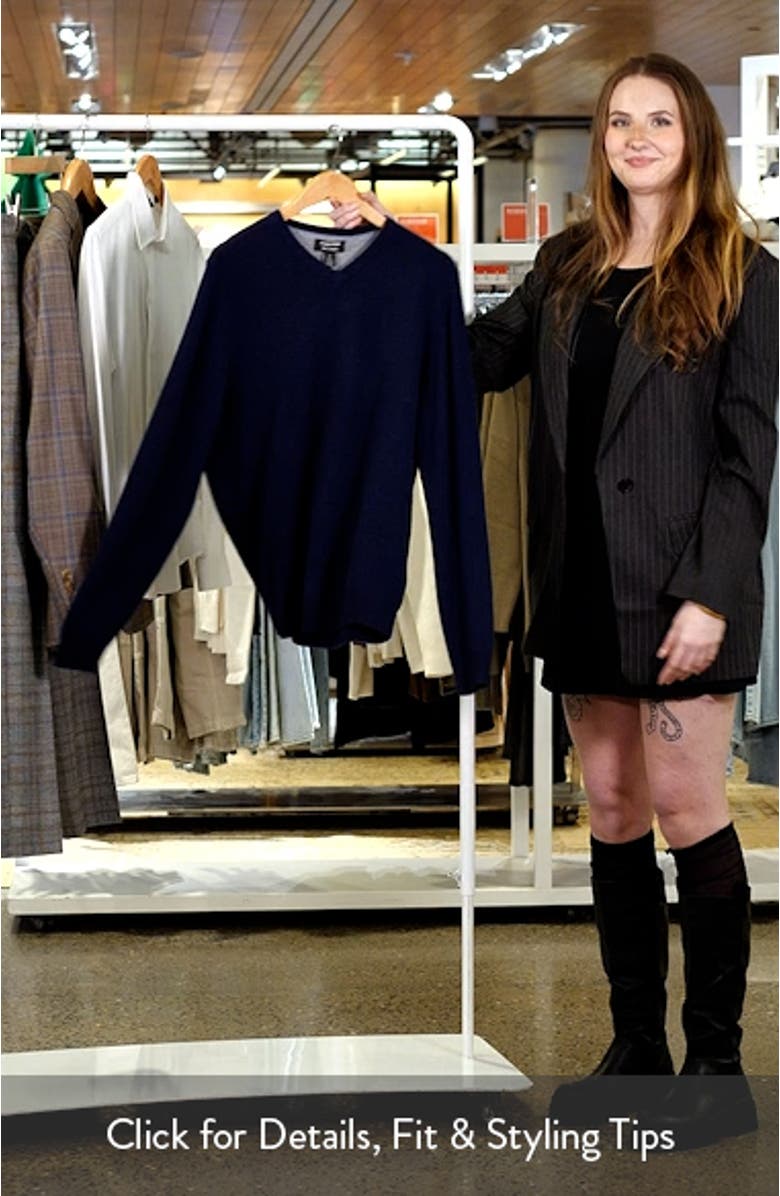 V-Neck Cashmere Sweater, sales video thumbnail