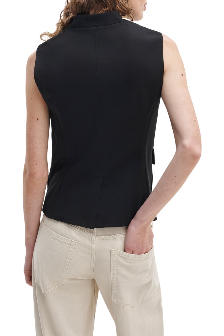 Mercer Ponte Vest, Alternate, color, BLACK
