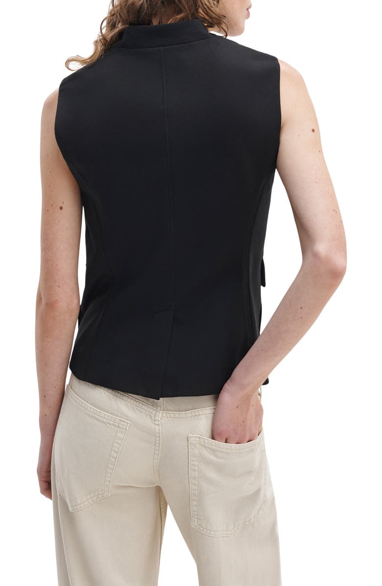 rag & bone Mercer Ponte Vest, Alternate, color, Black