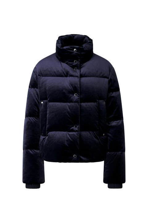 Oliva Velvet Down Jacket