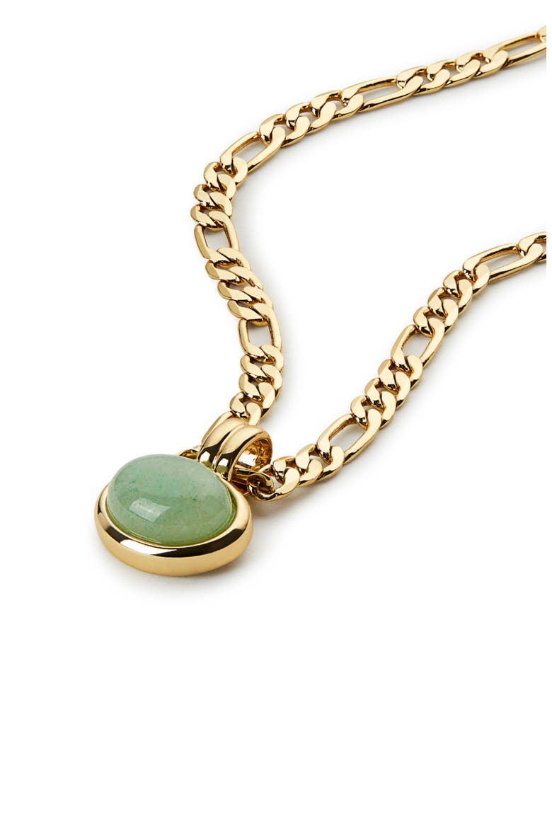 Gemstone Necklace - Meesh, Alternate, color, Gold