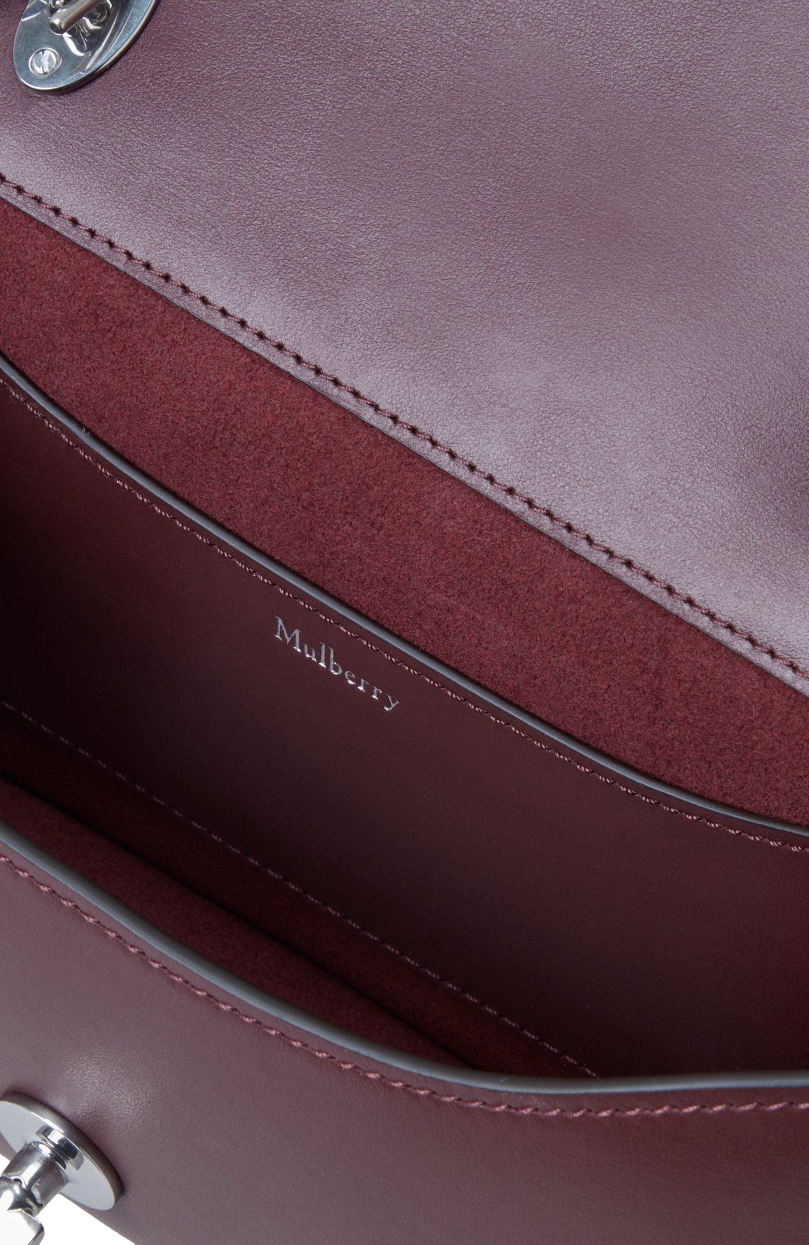 Mulberry Lana Day High Gloss Leather Top Handle Bag, Alternate, color, 