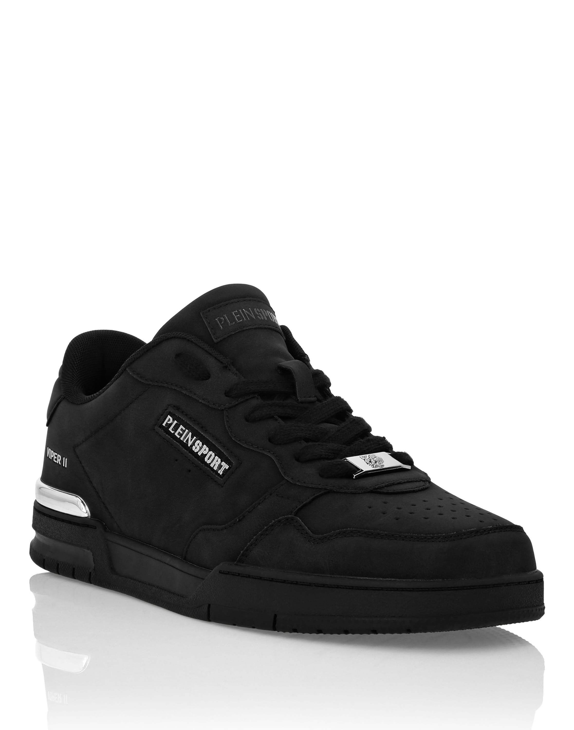 Nabuk Eco Leather Lo-Top Sneakers Unisex, Alternate, color, black/black