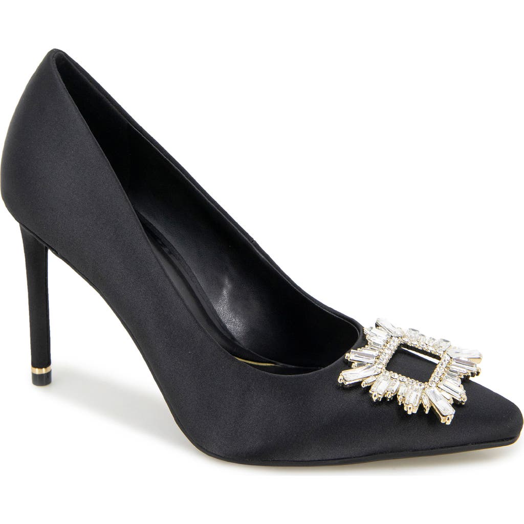 Kenneth Cole Quinnly Jewel Pointed Toe Pump In Black