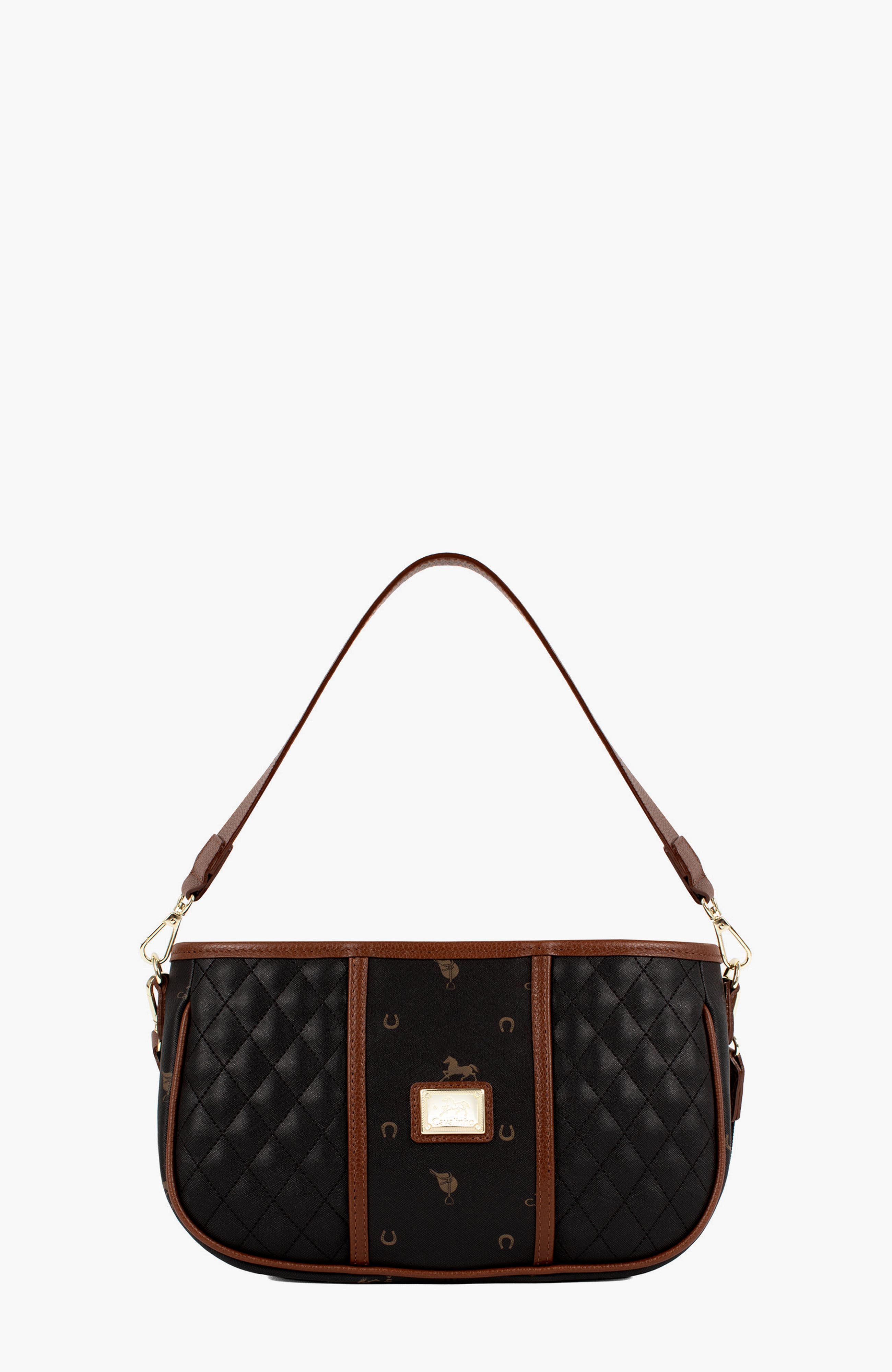Di Cavallo 615 Handbag, Main, color, Black / Brown