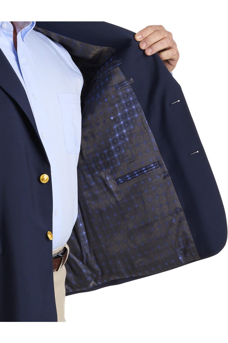 Big & Tall Jacket-Relaxer Blazer, Alternate, color, NAVY