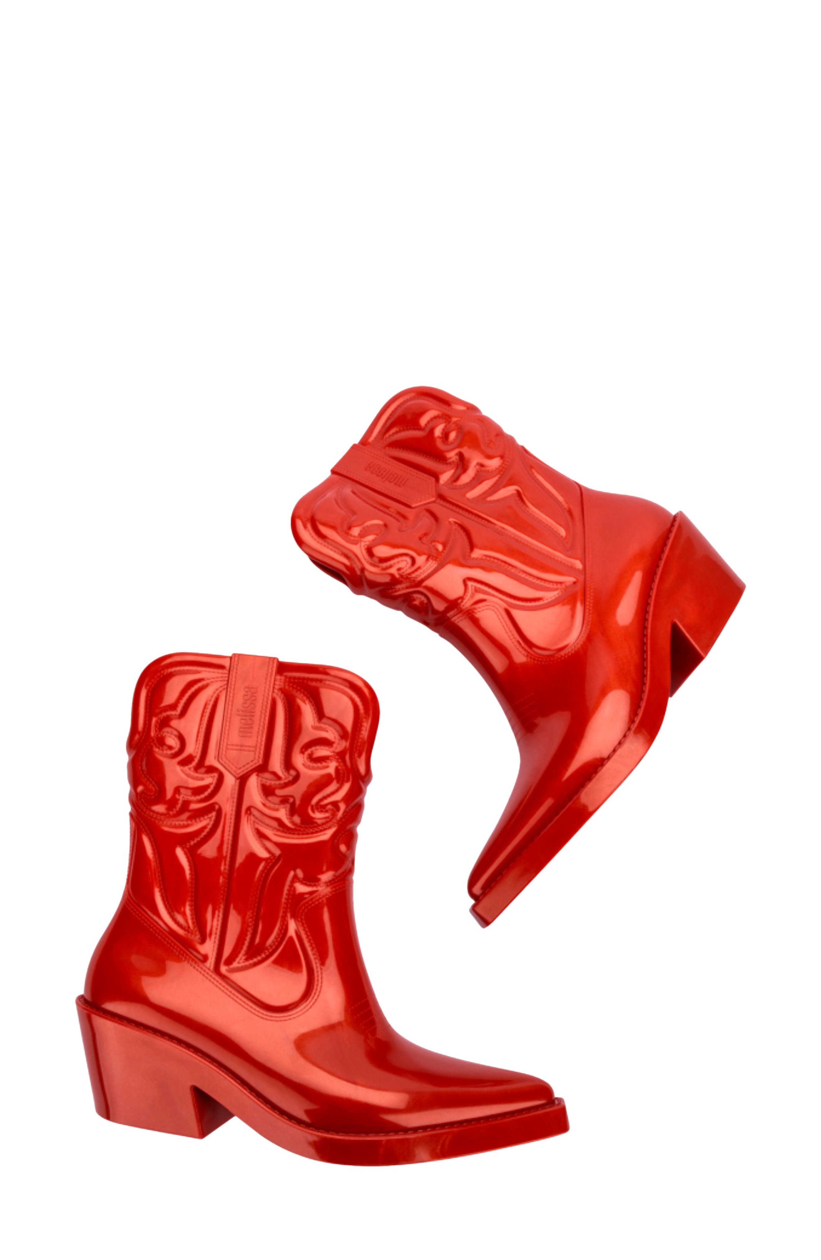 Texas Cowboy Boot, Alternate, color, METAL RED