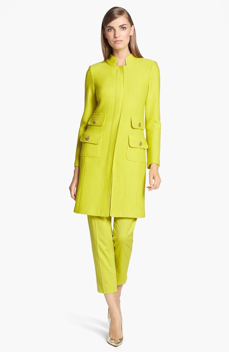 St. John Collection 'Emma' Venetian Wool Crop Pants, Alternate, color,