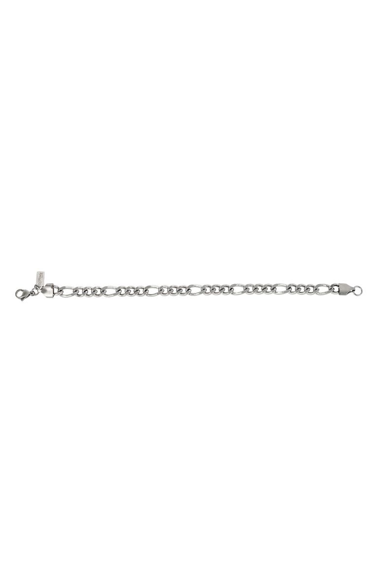 Men's Figaro Chain Bracelet, Alternate, color, SILVER
