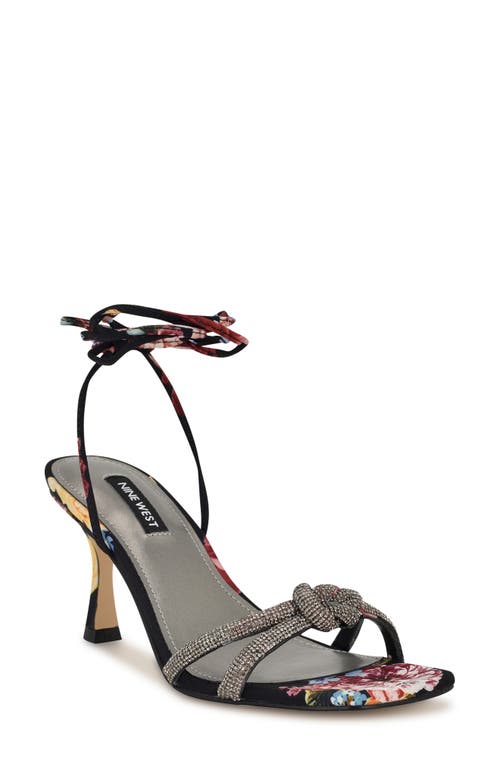 Shop Nine West Raqchel Ankle Wrap Sandal In Black