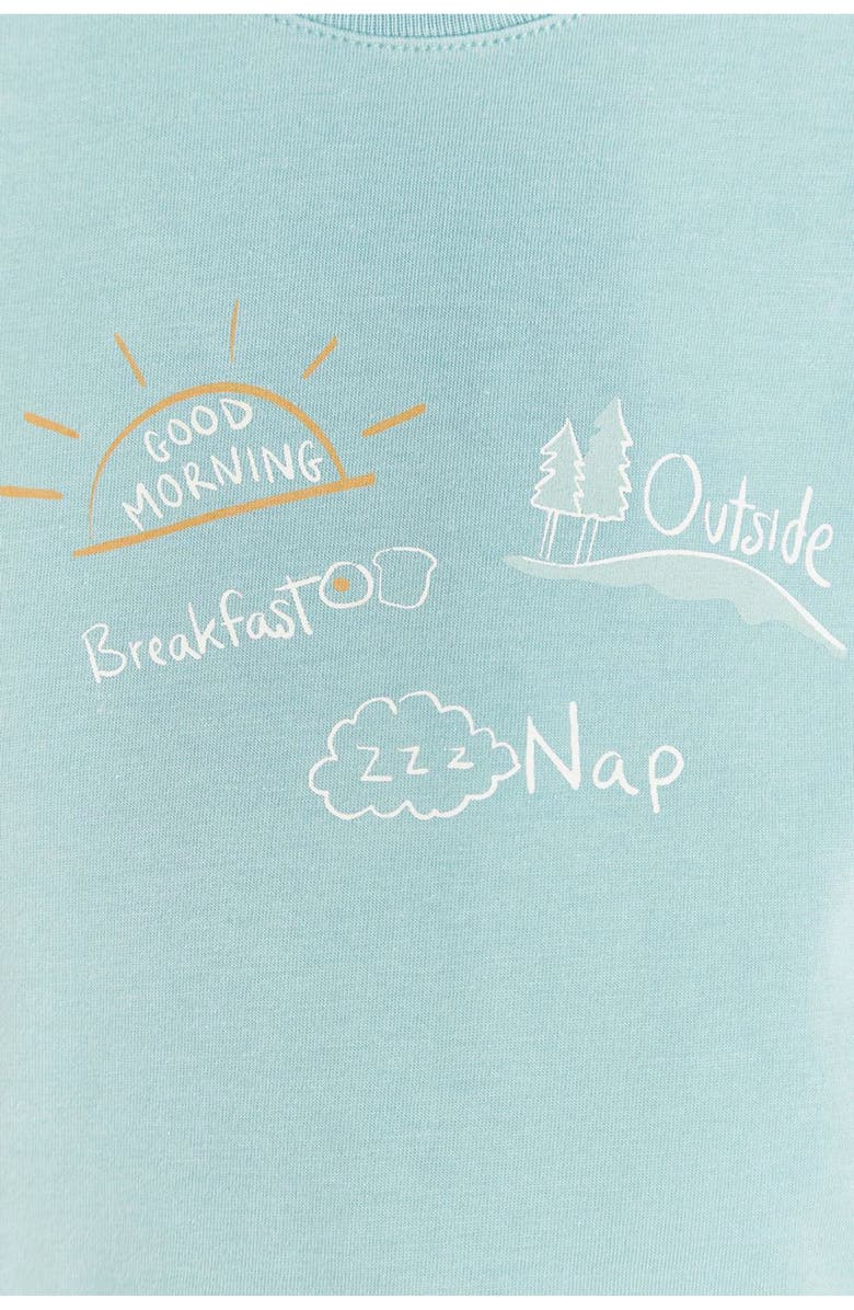 Babycottons Premium Peruvian Pima Cotton Mundi Graphic Short Sleeve Bodysuit For Infant, Alternate, color, 