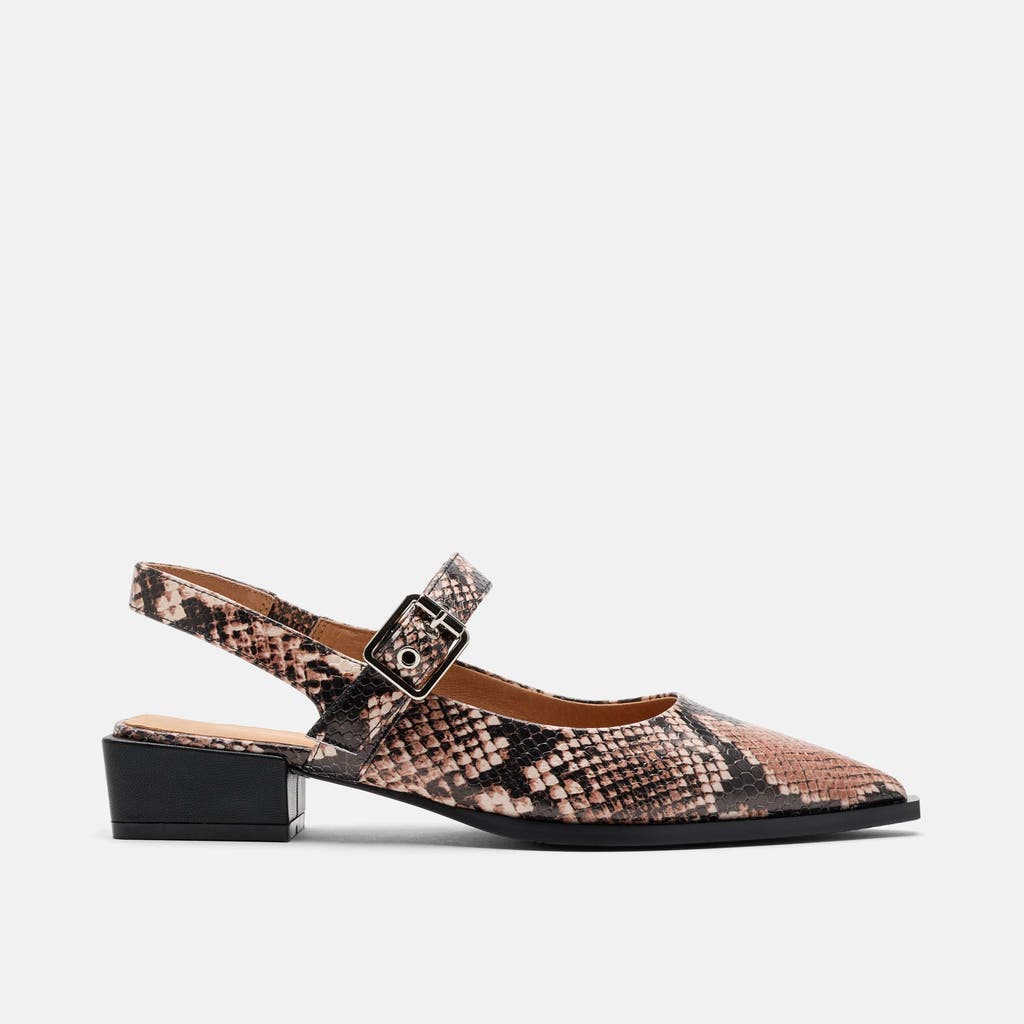 Marc Nolan Chelsea Leather Slingback Block Heels In Multi