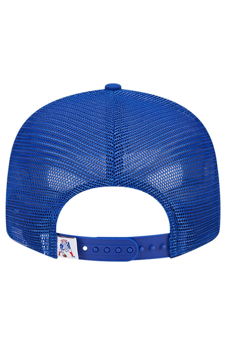 New Era Men's New Era Royal New England Patriots Main Trucker 9FIFTY Snapback Hat, Alternate, color,