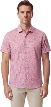 Lords of Harlech Retro Star Mens Printed Button Up Shirt