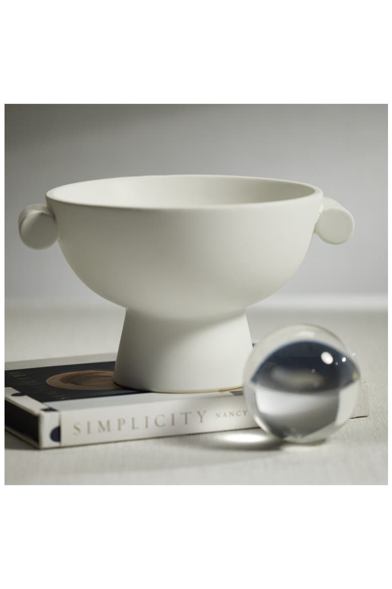 Braga Matte Ceramic Bowl, Alternate, color, WHITE