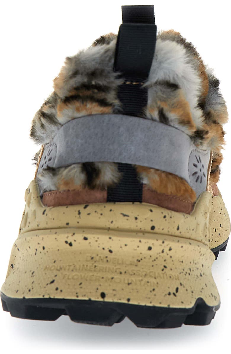 Flower MOUNTAIN Kotetsu Faux Shearling Sneaker, Alternate, color, Anthracite