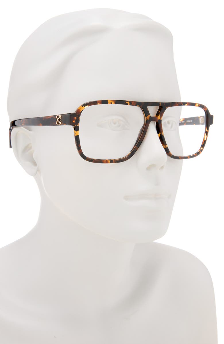 Off-White Havana Square Sunglasses, Alternate, color, Havana