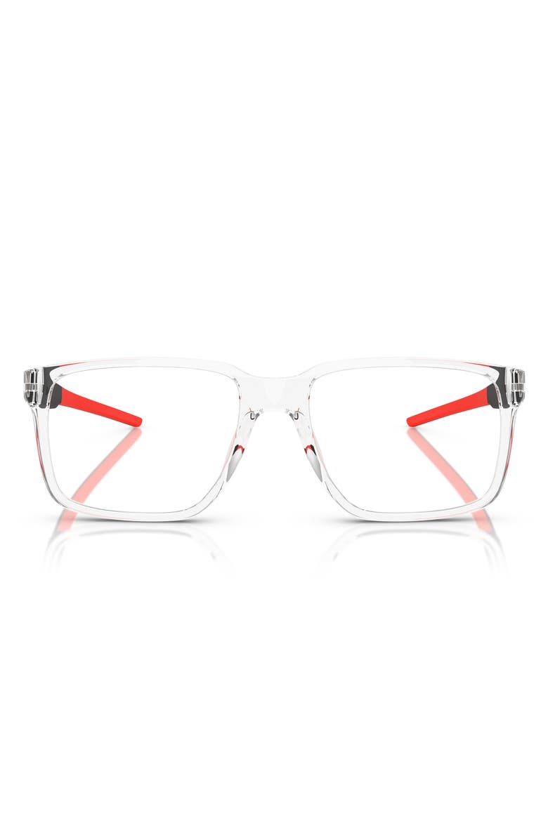 Scuderia Ferrari 54mm Square Optical Glasses, Main, color, Crystal