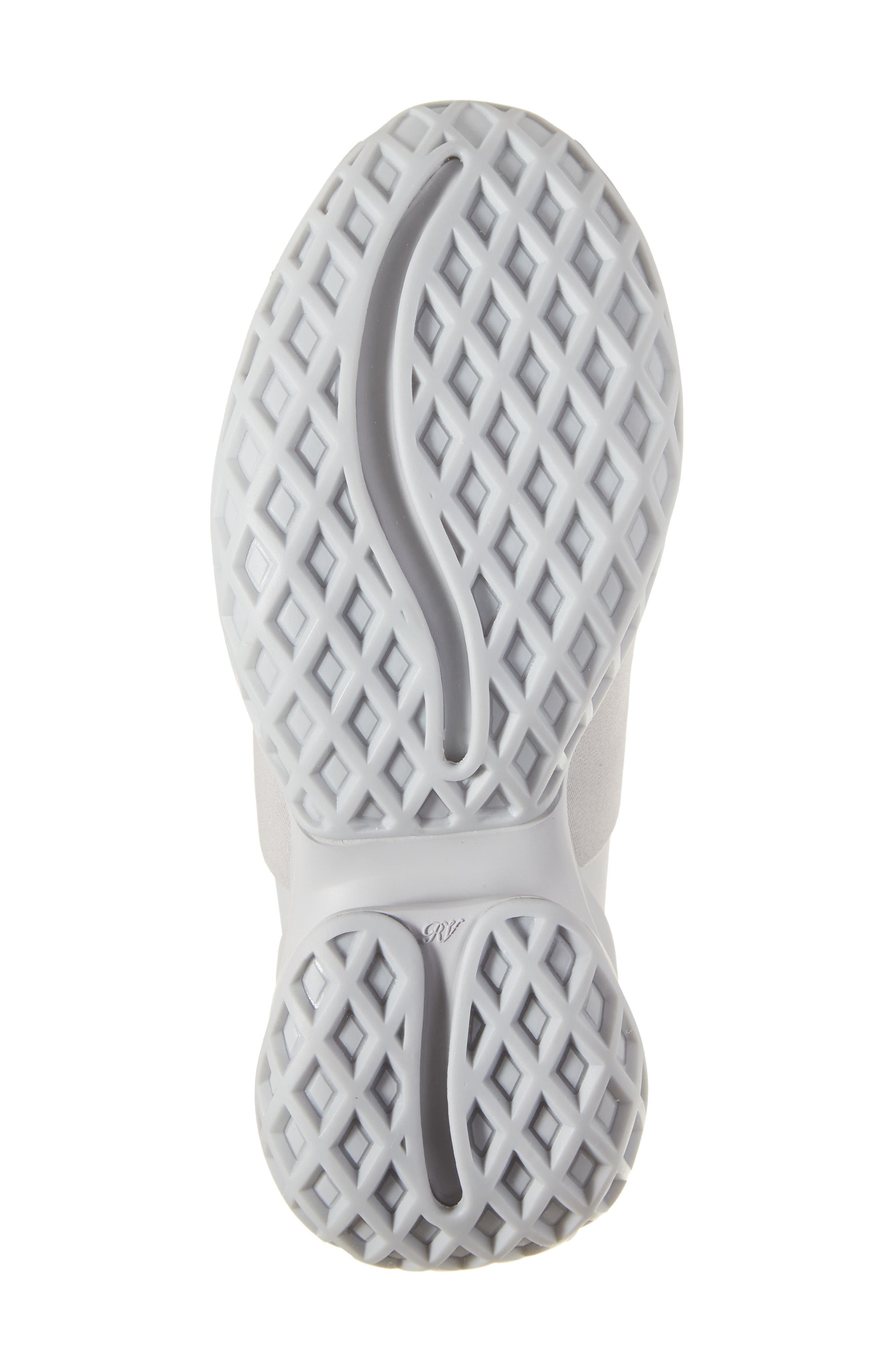 Roger Vivier Viv Run Strass Sneaker, Alternate, color, Cemento M/ Platino/ Grigio