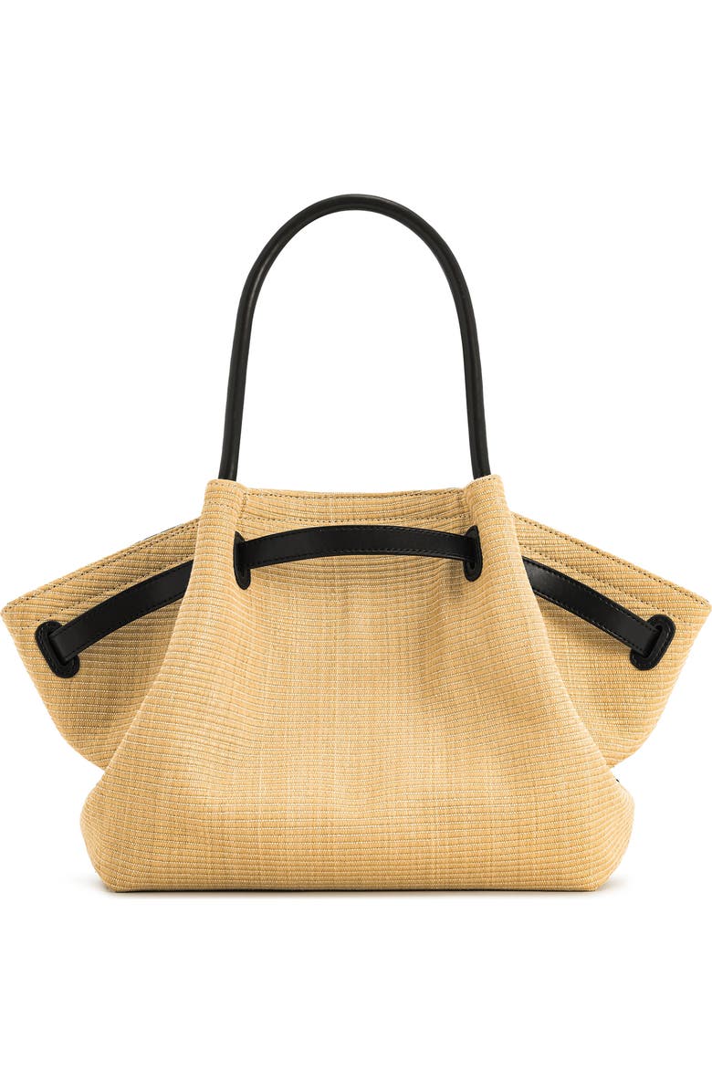 JW PEI Medium Hana Faux Straw Tote, Alternate, color, Brown Straw