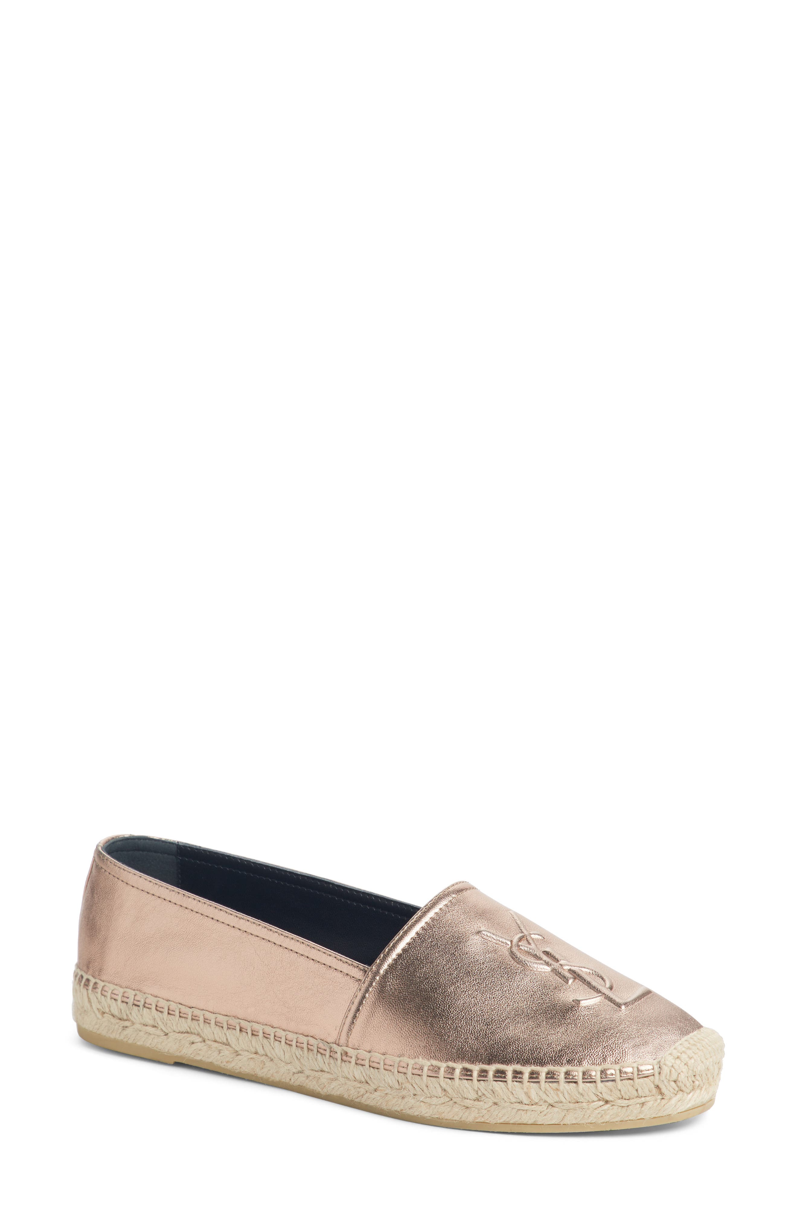 Logo Espadrille, Main, color, BLUSH METAL