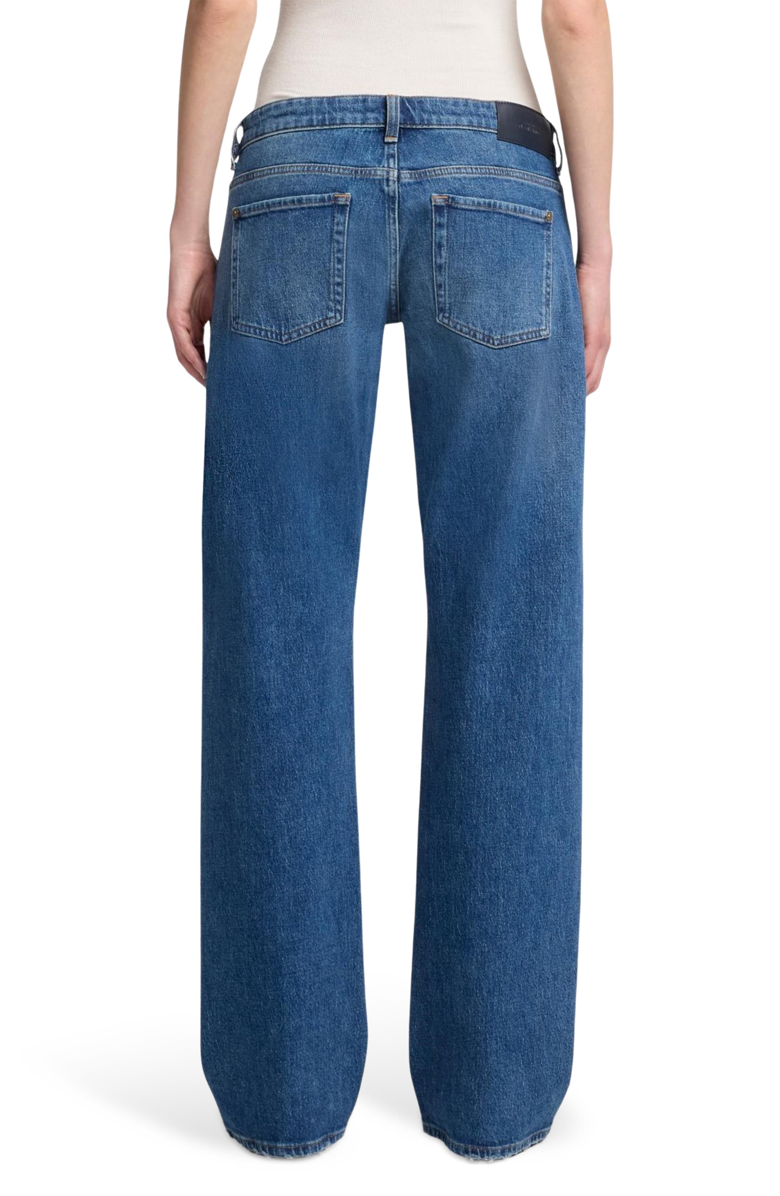 7 For All Mankind Low Rise Straight Leg Jeans — фото 2