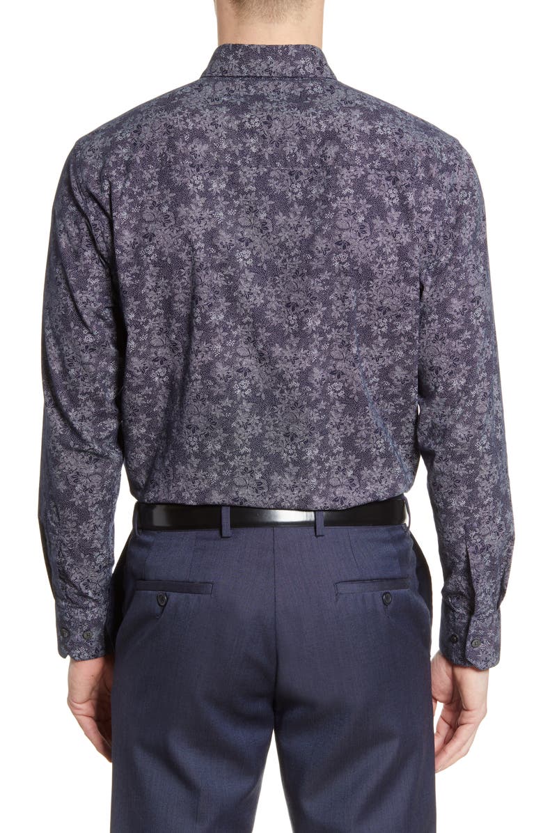 Robert Barakett Welpren Floral Button-Up Shirt, Alternate, color,