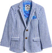 Appaman Kids' Club Stripe Linen Blend Blazer