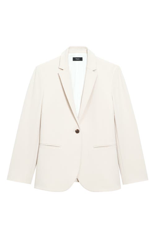 Theory Staple Admiral Crepe Blazer In Neutral