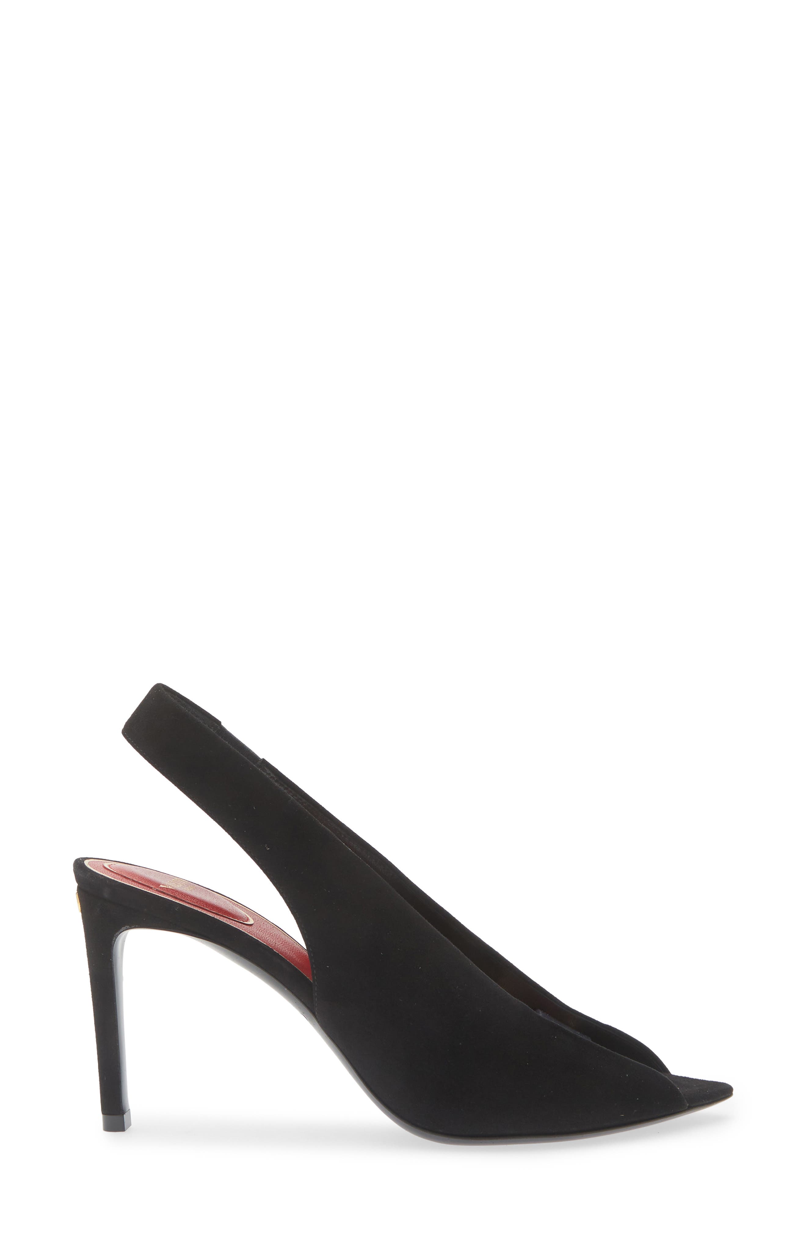 Valentino Garavani Révélé Slingback Sandal, Alternate, color, Black