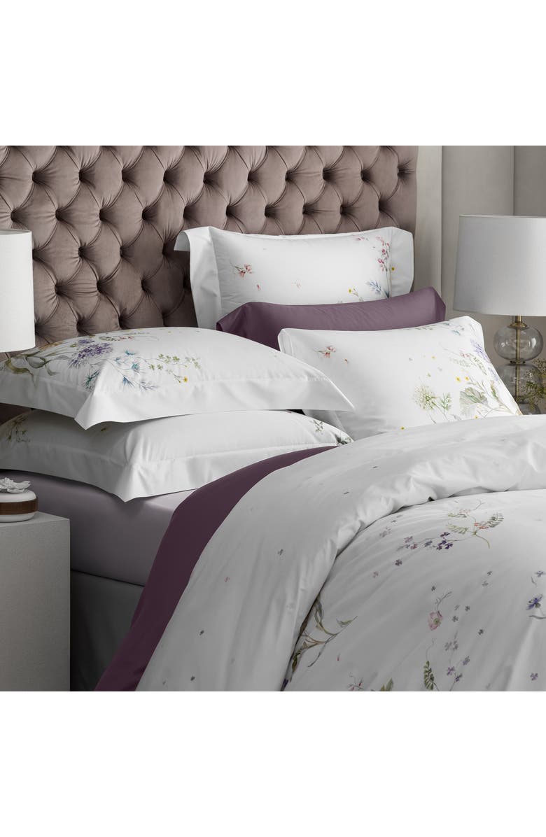 Togas Fleur pillowcase, Alternate, color, White