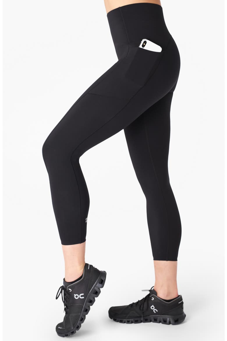 Power High Waist Pocket 7/8 Leggings, Alternate, color, BLACK
