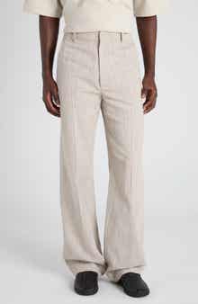 Textured Viscose Trousers