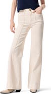 rag & bone Skylar High Waist Seamed Wide Leg Jeans
