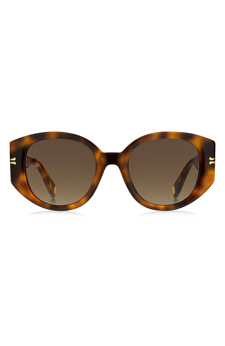 Marc Jacobs Round Sunglasses, Main, color, Havana/ Brown Gradient