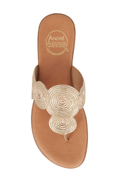 Andre Assous André Assous Nikky Featherweights™ Flip Flop In Platino
