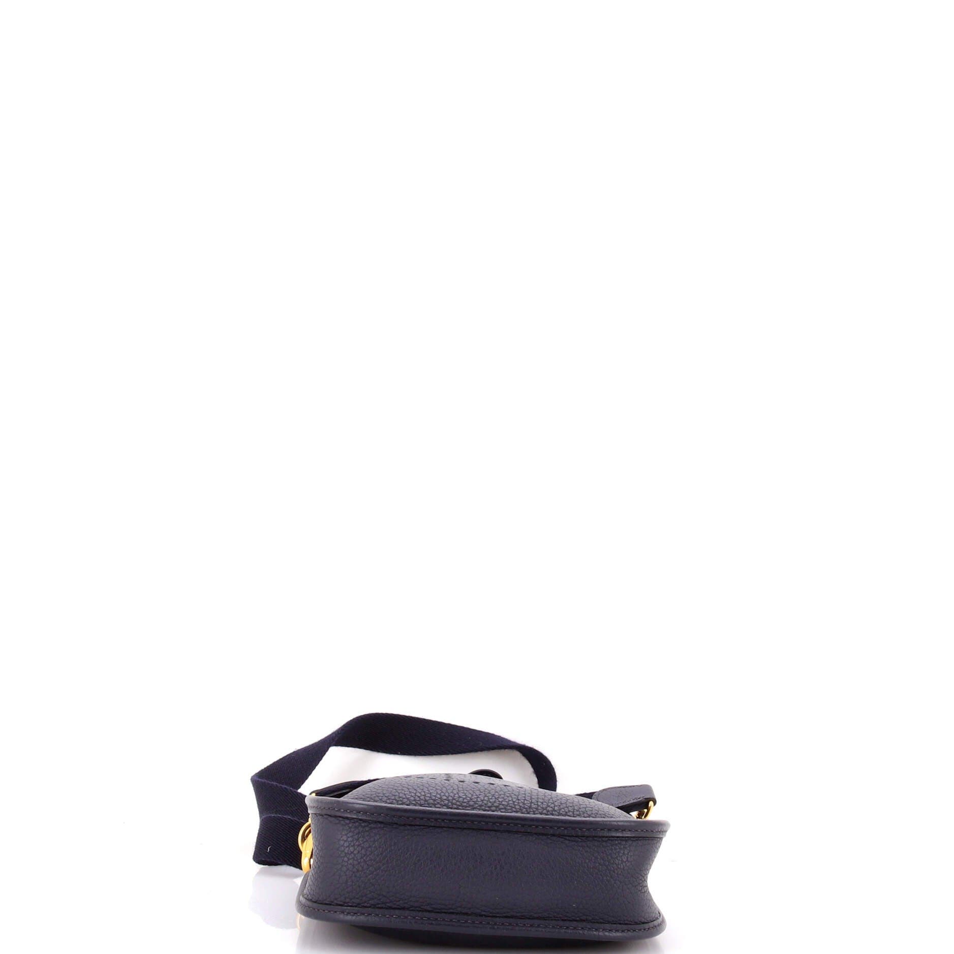 Pre-Owned Hermes Evelyne Bag Gen III Clemence TPM, Alternate, color, Bleu Indigo