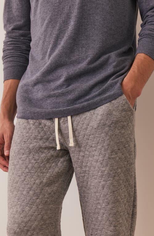 Marine Layer Corbet Quilted Joggers In Brown