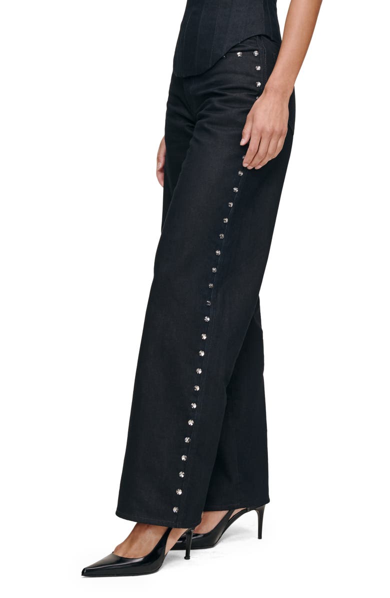 DL1961 Kaylen High Waist Soft Curve Barrel Jeans, Alternate, color, Eternity Embellished