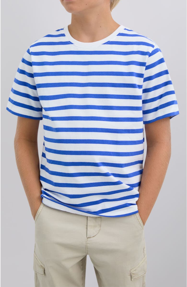 Scalpers Stripestee Kids, Alternate, color, Bluestripes