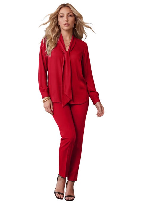 Long Sleeve Bow Blouse