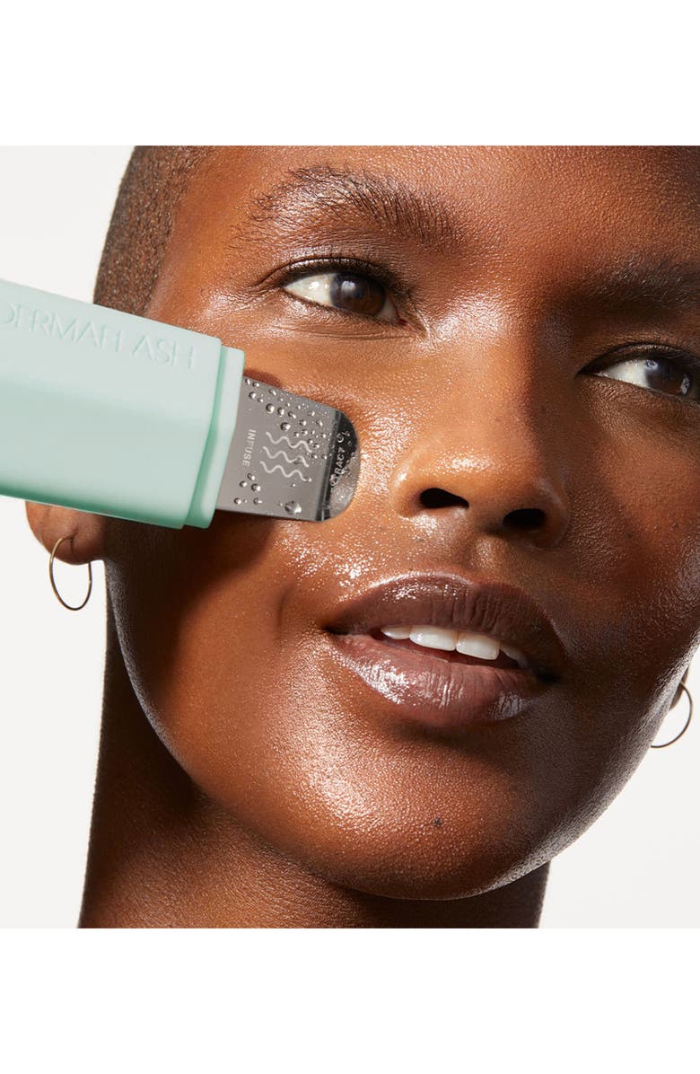 DERMAFLASH DERMAPORE+ Ultrasonic Pore Extractor + Skincare Infuser, Alternate, color, Seafoam