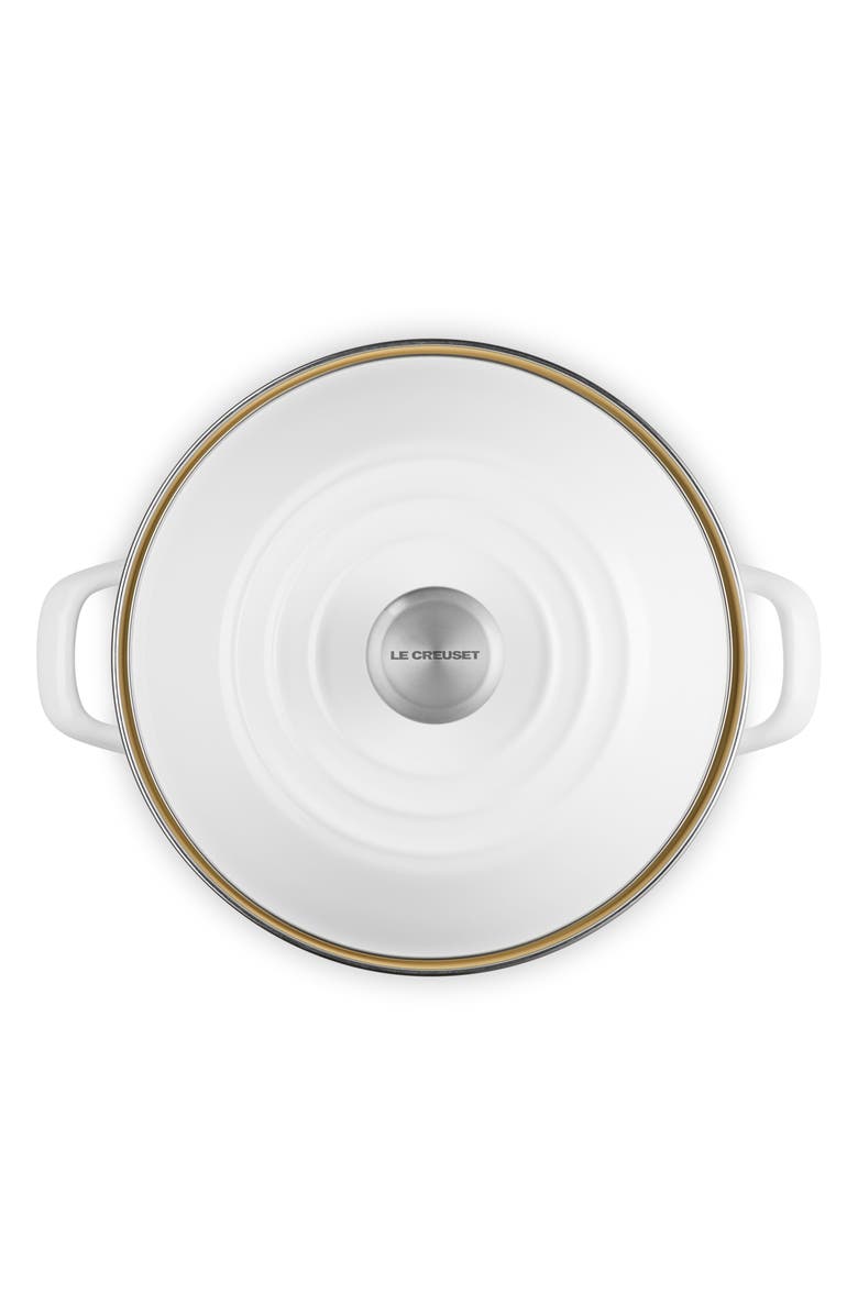 Le Creuset 8-Quart Enameled Stainless Steel Stock Pot, Alternate, color, White