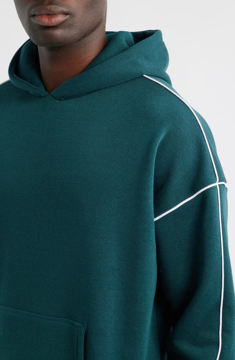 Threads 4 Thought Marcel Oversize Fleece Hoodie, Alternate, color, Serrano/ White