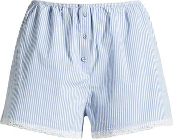 Cotton Poplin Sleep Shorts