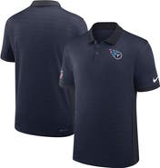 Nike Men's Nike Navy Tennessee Titans Sideline Victory Stripe Performance Polo