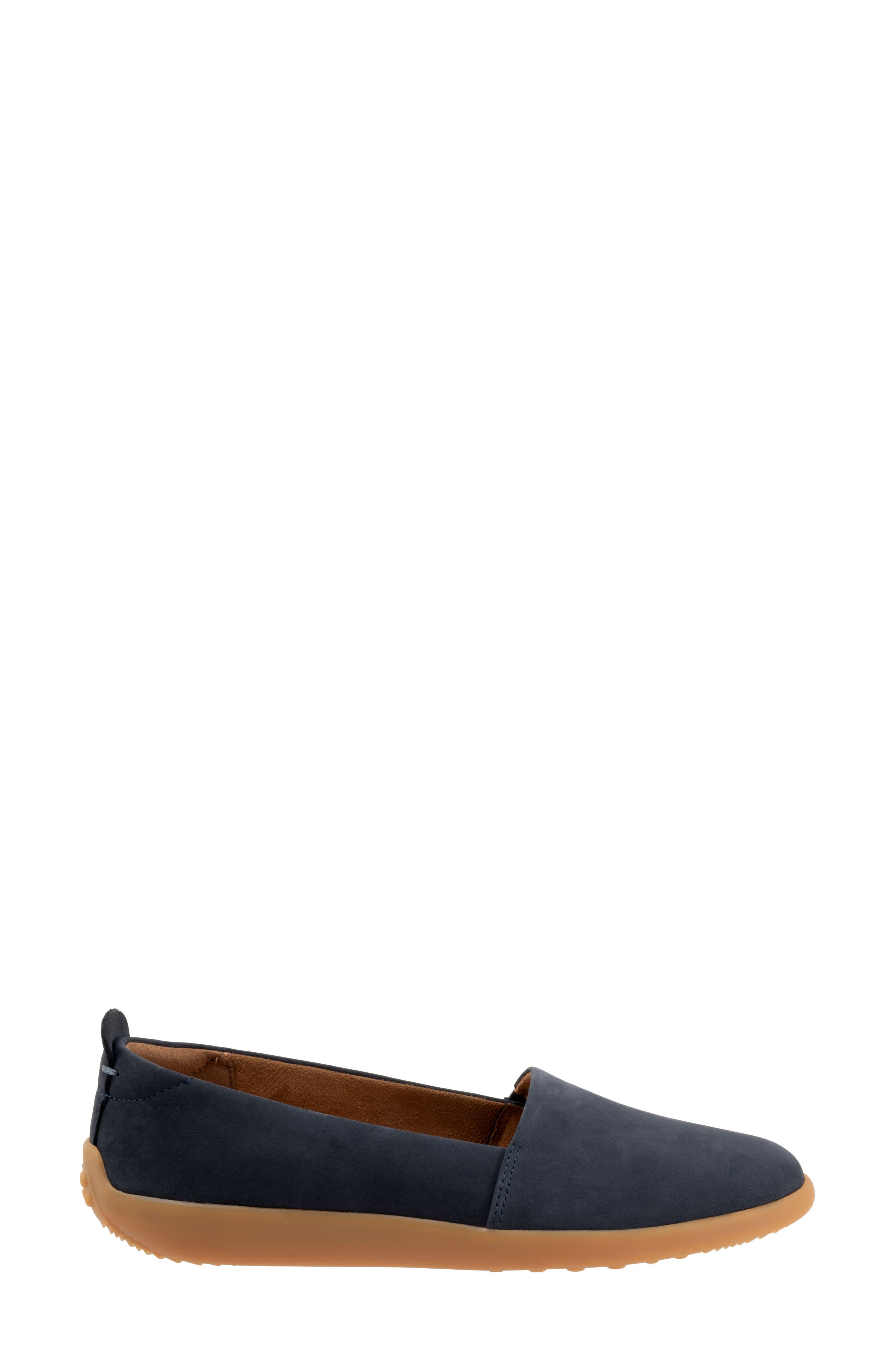Deva Flat, Alternate, color, NAVY NUBUCK