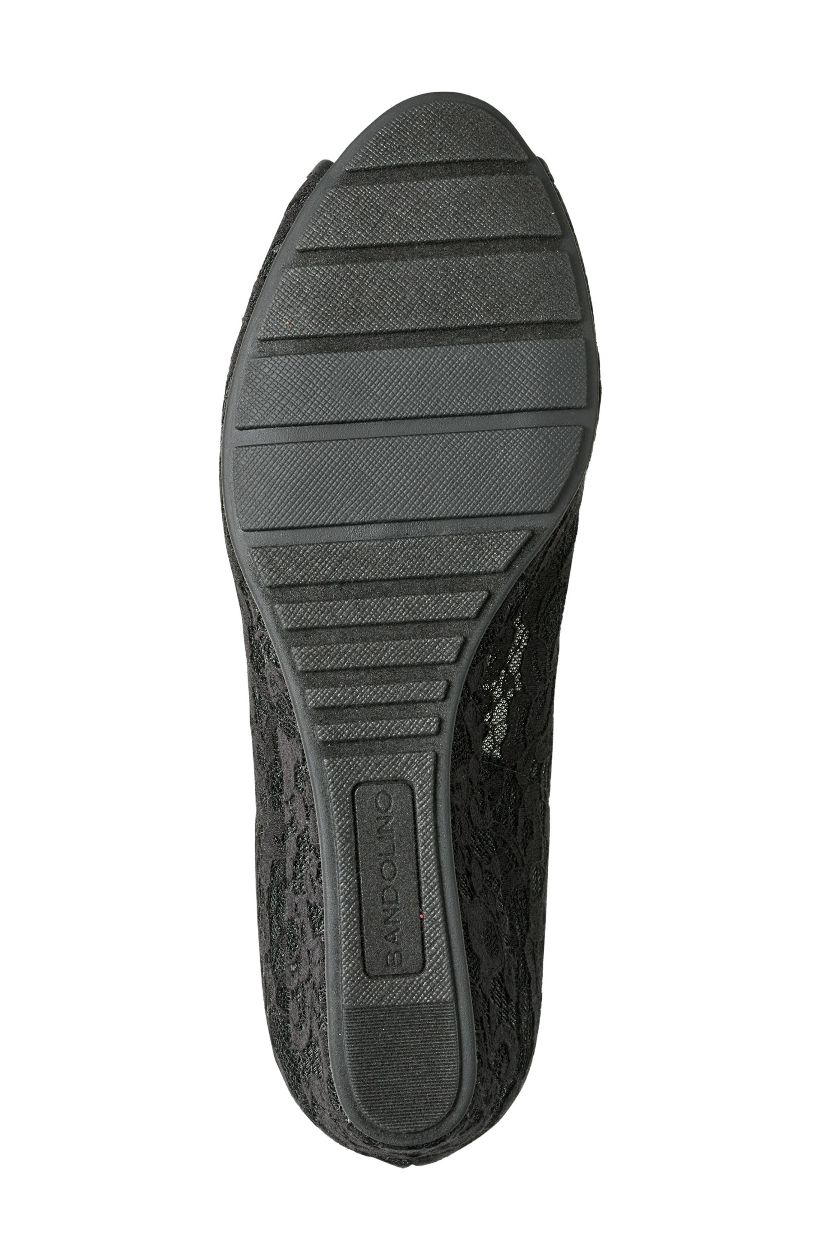 Bandolino Candras Peep Toe Wedge Pump, Alternate, color, Black